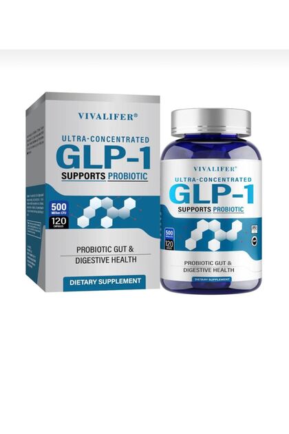 Vivalifer GLP-1 Supplement GLP-Activate with CFU Multi-Strain Probiotics Digestive 120 Capsules