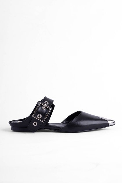 Ballerina Shoes Open-Back Ballerinas Flat-Soled Ballerinas Pointed-Toe Ballerinas