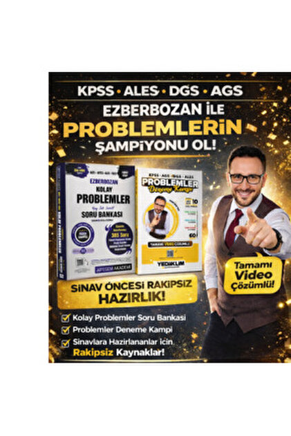 Yediiklim Yayınları 2026 KPSS AGS DGS ALES Matematik Tamamı Video