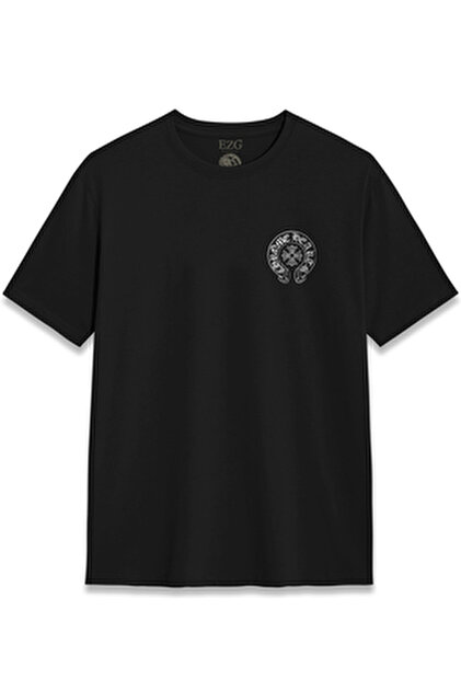 THE RULE Unisex Chrome Hearts Printed Oversize 100% Cotton Wide