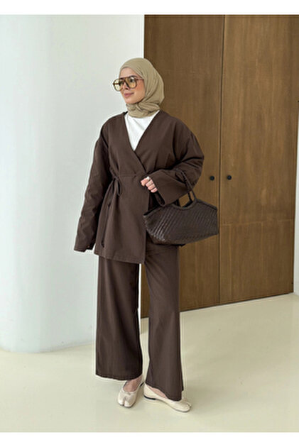 MODA AKSA 8968 KİMONO KETEN TAKIM - Fiyatı, Yorumları