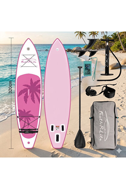 Funwater TIKI PINK ŞİŞME SUP BOARD/STAND UP PADDLE BOARD 320x83x15
