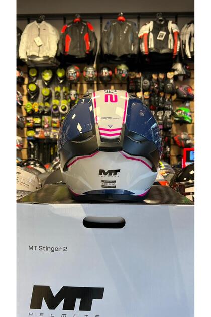 MT Helmets MT KASK FF126 STINGER 2 CORE A8 PARLAK(ŞEFFAF VİZÖRLÜ