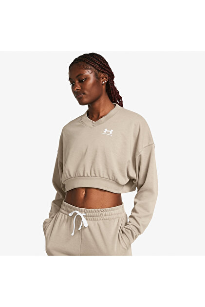 Rival Terry Kadın Kahverengi Günlük Günlük Sweatshirt
