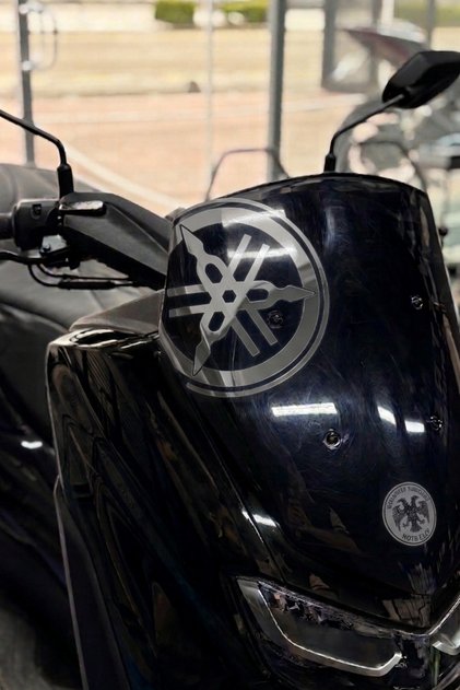 20cm Yamaha Logo Sticker Compatible with Cama for Yamaha Nmax Group (1 Piece)