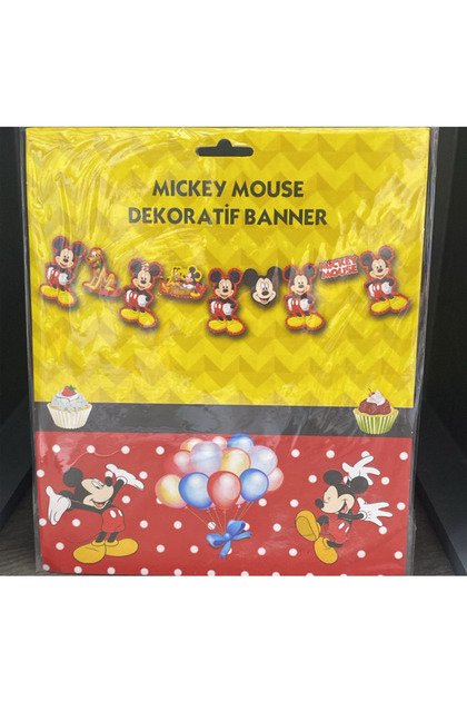 Huzur Party Store Mickey Mouse Temalı Fare Karakterli Iyiki Doğdun