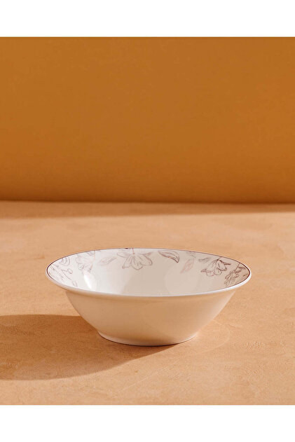 Gold Floral Soup Bowl