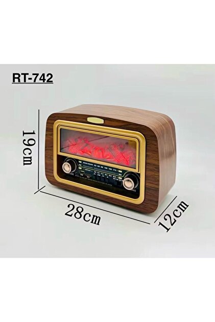 BLOMSTER Everton Rt-742 Şömine Görünümlü Nostajık Bluethoot Radyo