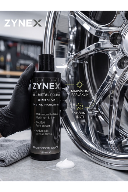 ZYNEX CARE Zynex Professional Krom ve Metal Parlatıcı 250 ml - Pas