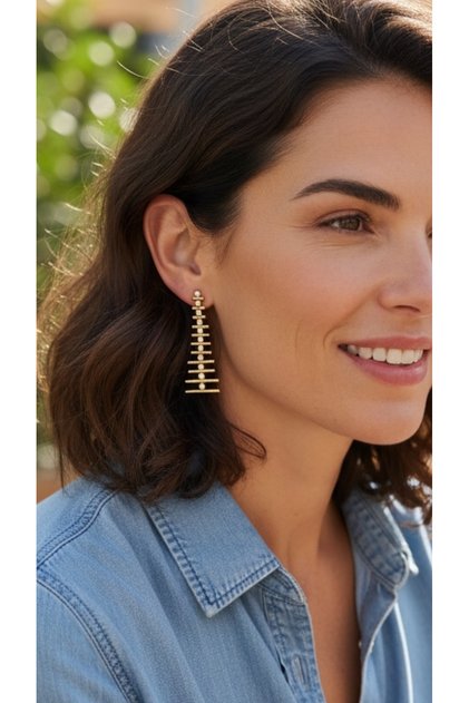 Earrings with Zirconia