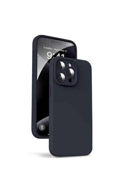 Θήκη Σιλικόνης Premium, Συμβατή με Apple iPhone 16 Pro Max, Λεπτή 1.2 χιλιοστά, Εσωτερική επένδυση από μικροΐνες, Αντικραδασμική, Προστασία Κάμερας, Μαύρο