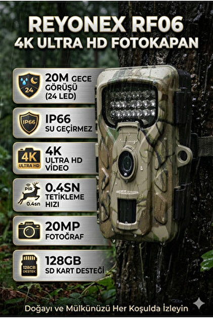 WİFİCAM 3 Sensörlü GPS Destekli 4G Sim Kartlı Solar Foto Kapan