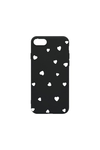 Husa SLIM SIlicon 0.8MM, Compatibila Cu Apple iPhone 8 Plus, Heart Pattern, Rezistenta la uzura, B 1041