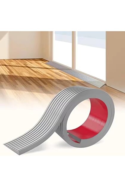 1mx5cm grey 1PC 1mx5cm Doorway Threshold Ramp PVC Self-adhesive Rubber Ramp Wear-resistant Striped S