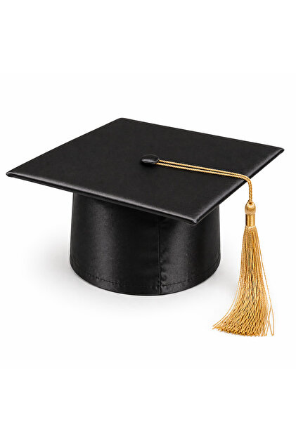 Graduation Cap with Gold Tassel for Parties and Photo Shoots