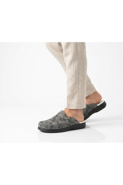 Genuine Leather Men's Sabo Full Orthopedic and Anatomical Structure Comfortable and Comfortable Slippers