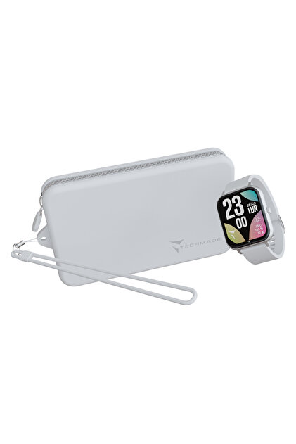 Смарт часовник White Glow, с чанта, Bluetooth разговори, 1.69-инчов екран