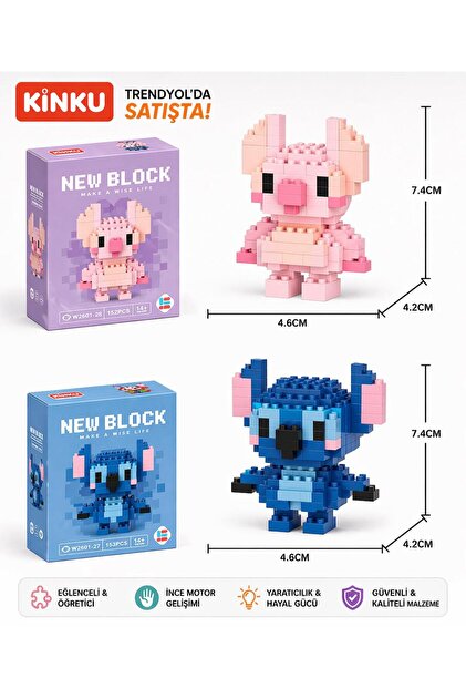 Bricks | Pinkyday | Bay Yengeç – Sürpriz Hediyeli 3D Yapboz Mini