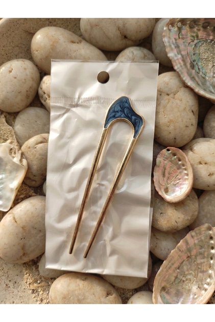 Curved Metal U Hairpin Hair Clip, Modern Hair Stick Bun Clip
