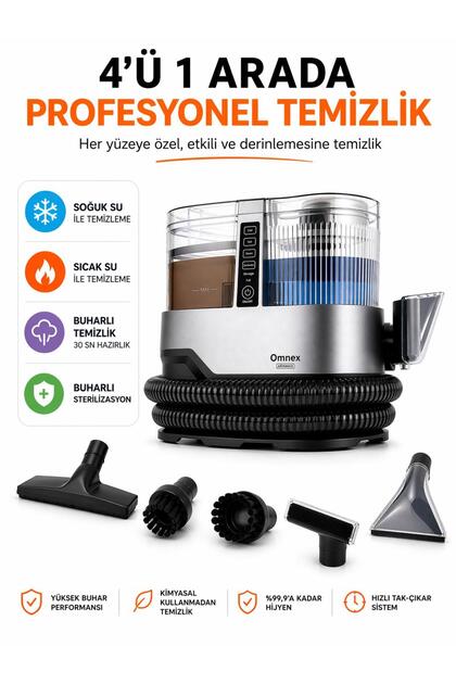 hyamakyu出品 Omnex ArınMax Buharlı Koltuk ve Halı Yıkama Makinesi 17000KPA Çift