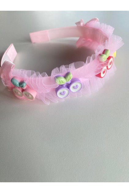 Colorful Heart Cherry Girls' Crown