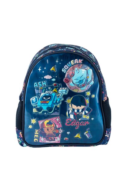 Licensed Navy Blue Character Patterned Kindergarten Bag - Nursery and Preschool Boys' Backpack