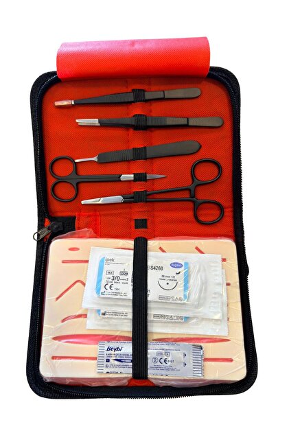 ATEL-SAN Cerrahi Dikiş Eğitim Seti + Uygulama Pedi - Fiyatı, Yorumları