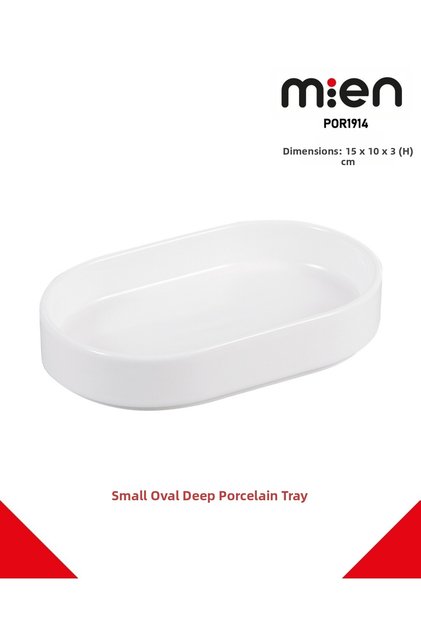 6-Piece Oval Serving Plate 15X10Cm