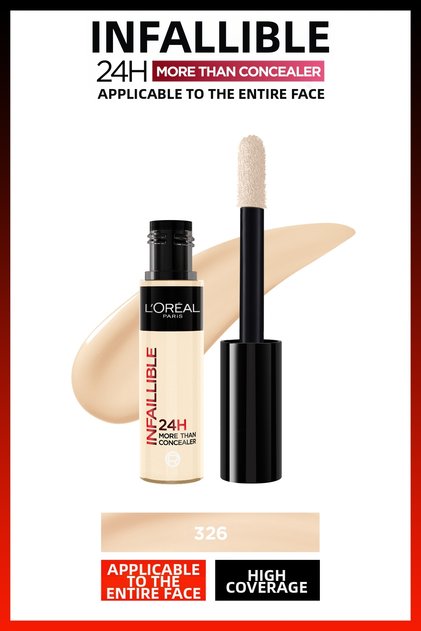 L'Oréal Paris Infaillible 24H Corector aplicabil pe tot fața - 326 Vanilla Concealer