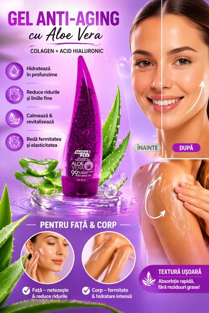 Gel Anti-Aging cu Aloe Vera