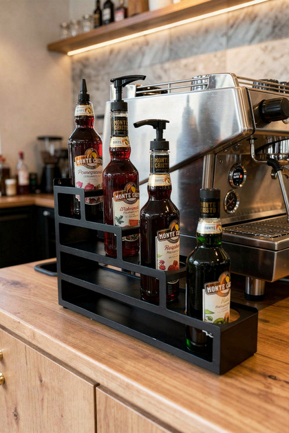 VODİNOX 4 Katlı Bölmeli Şurup ve Sos Standı Cafe Bar Restaurant