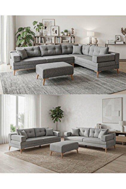 Velura Home & Living Zeri Yataklı Puzzle Modüler Köşe Koltuk