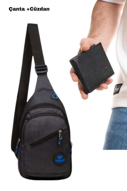 Unisex Waterproof Crossbody Waist Shoulder Chest and Sports Bag Daily Bodybag Single Strap and Faux Wallet