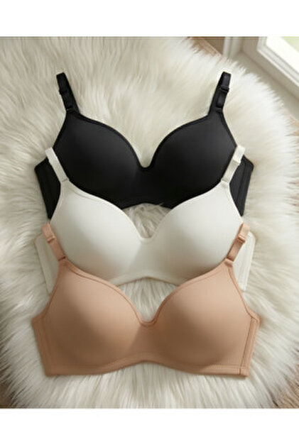 Trendyol Collection Brown 2-Pack Cotton Floral Underwire Free