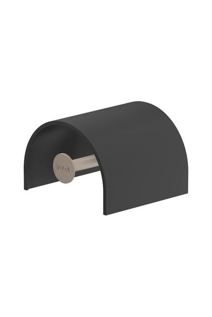 A 4488834 Model Covered Nickel Toilet Roll Holder - Brushed
