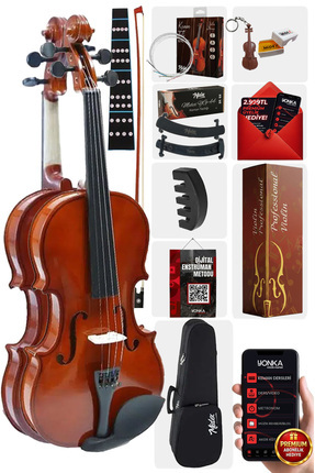 Midex Cvl-744-tys Profesyonel 4/4 Keman Seti (YASTIK TEL REÇİNE
