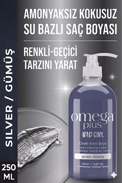 Bad Girl Gümüş Geçici-renkli Amonyaksız Saç Boyası 250 ml