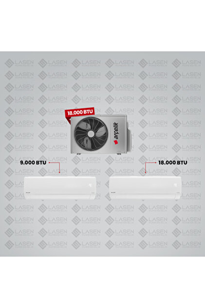 Arçelik Multi Sistem Duvar Tipi 2+1 Inverter 9+18 18000btu Klima