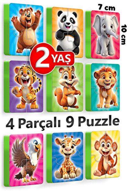 minkino 1-4 Yaş İlk Magnet Puzzle (Hayvanları Tanıyorum) - Fiyatı