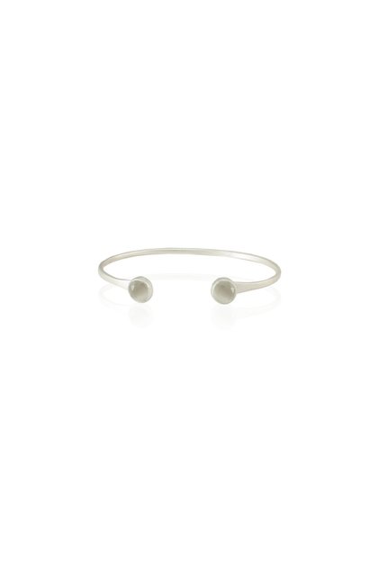 Kadir Jewellery 925 Ayar Gümüş Kaplama El İşçiliği Zirkon Taşlı Kadın Charm Bileklik