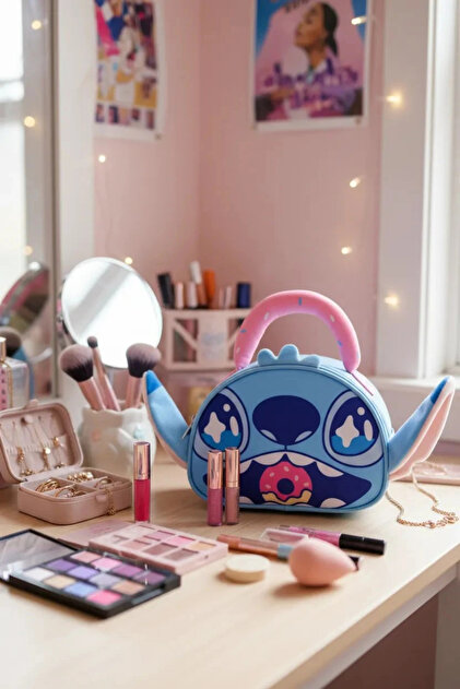 Miniso Disney Lilo&Stitch Lisanslı Parti Serisi Kozmetik Çantası