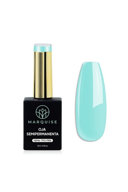 Oja Semipermanentă Verde Mentă Aqua Turcoaz Cremoasă HEMA/TPO FREE 15 ml UV/LED JY237