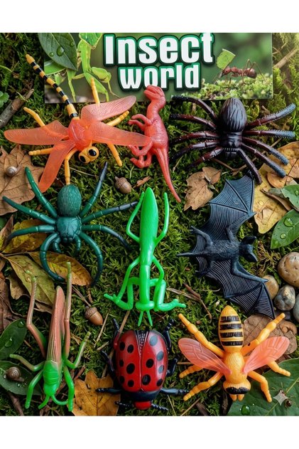 Sürüngen Hayvanlar 9lu Korku Şaka Yapma Peygamber Devesi Çekirge Örümcek Tarantula Trex Yusufcuk