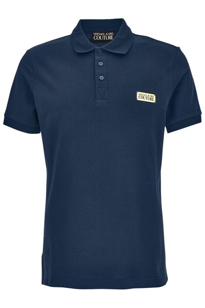 Men's Cotton Polo Collar Short Sleeve Casual Blue Polo Collar T-Shirt