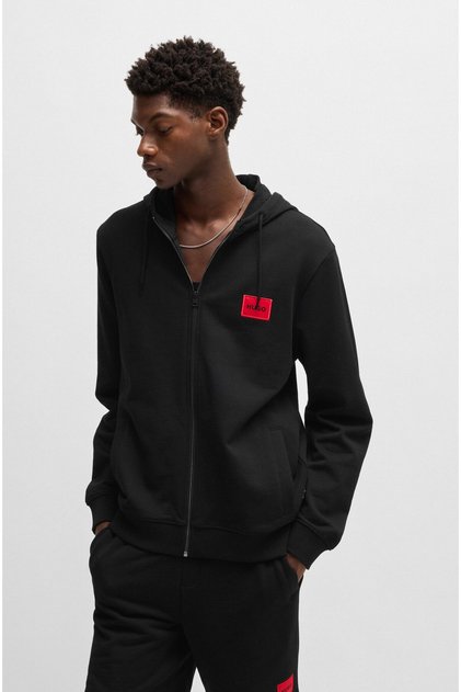 Hugo Boss % 100 Pamuklu Kapüşonlu Sweat Erkek Sweat 50447972 001