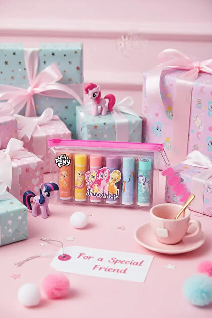 Miniso My Little Pony Lisanslı Çantalı 6'lı Lip Balm Seti - Fiyatı