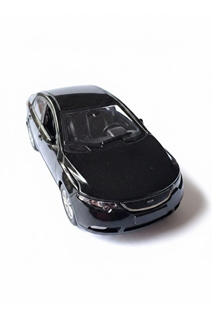Siyah Gerçekçi Metal Oyuncak Araba Sedan Model Kia Cerato Tarzı Çek Bırak Açılır Ön Kapılar