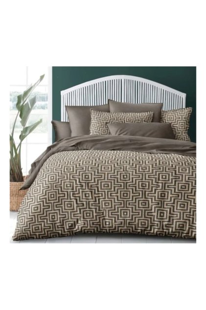 Set Lenjerie Finet 4 Piese cu Cearceaf cu Elastic, 180x200cm, cu 2 Fete de Perna