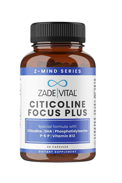 Zade Vital Citicoline Focus 60 Kapsül (sitikolin, Vitamin B12
