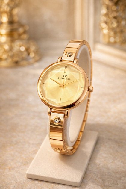 Stylish Women's Wristwatch with Stone and Aesthetic Glass Detail (Special for Mother's Day)